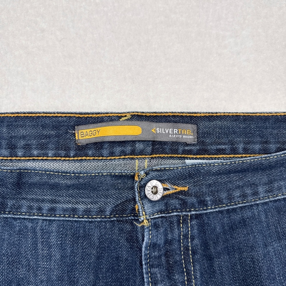 Vintage Levis Silvertab Baggy Jeans Mens Size 42 x 32 Denim Y2K 2002 Casual - Picture 3 of 11